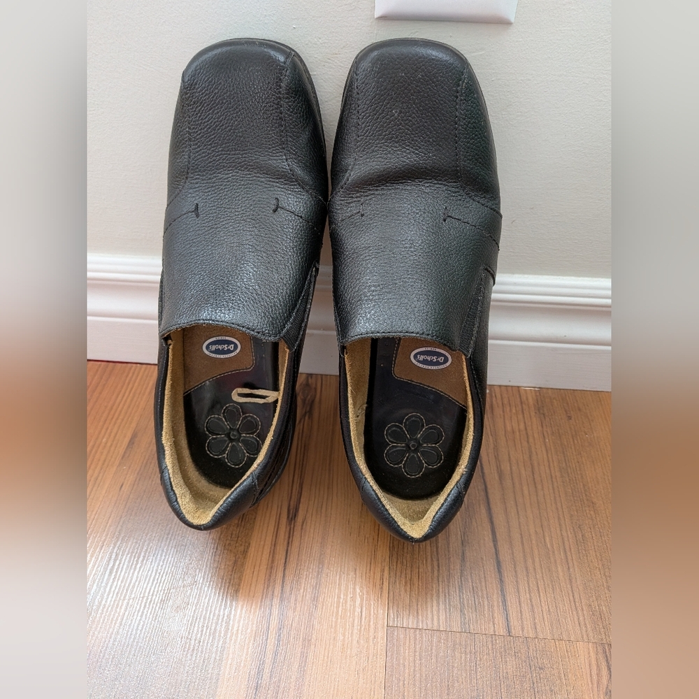 Dr. Scholl's Black Leather Women's Loafers